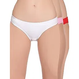 selfcare Women's Cotton Lycra Solid Panties Bikini Briefs Set (Pack of 3) (SN2453-M)-picture-31
