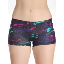 Selfcare Womens Soft Cotton Printed Mid Rise Boy Short Panty - SN3876-picture-26