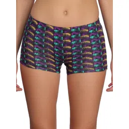 SELFCARE Womens Soft Cotton Printed Mid Rise Boy Shorts Panty-picture-21