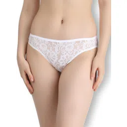 selfcare Womens Solid Net Woven Design Mid-Rise Bikini Panty - SN3903-picture-25