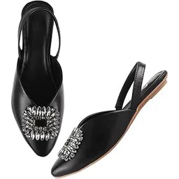 selfiee Casual and Classy Mules Sandals Light Weight Comfortable & Trendy Party Bellies for Girls & Women-picture-29