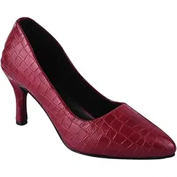 selfiee Chunky Heel Bellies Women's Fashion Pointed Stiletto Heel Pump Shoes for Party and Formal Occasions-picture-27