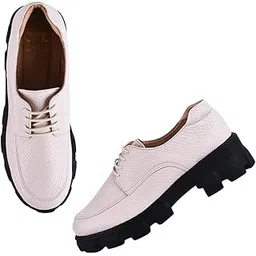 selfiee Comfortable & Light-Weight Casual Lace-up Loafers Shoes for Womens & Girls-picture-37