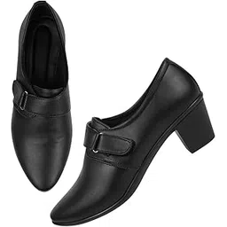 selfiee Latest Collection Bellies Comfortable Stylish Solid Block Heel Slip-On Formal Shoes for Womens & Girls-picture-51