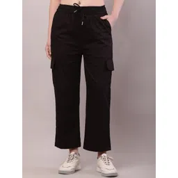 Sellingsea Women Regular Fit Mid-Rise Cargos Trousers-picture-29