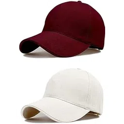 SELLORIA Acrylic Brand A Combo Pack Of 2 Stylish Sport Inspire + Baseball.Cap For Men Baseball Caps Plain Adjustable Mens And Womens Casual Formal Cap (Pack Of 2)-picture-27