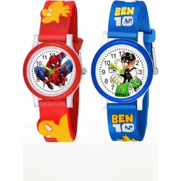 SELLORIA Unisex Kids Printed Dial & Straps Analogue Watch RdSpdrBluBntn-picture-38