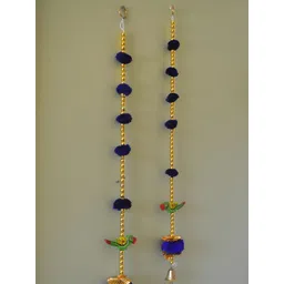 Sellplus 2-Pcs Blue & Yellow Parrot Toran-picture-21