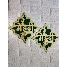 Sellplus 2 Pcs Green Square Mehndi Hanging-picture-23