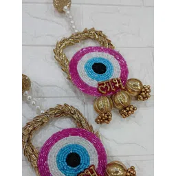 Sellplus 2-Pcs Pink & Blue Evileye Toran Wall Hangings-picture-26