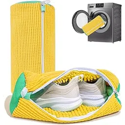 Sellsworld Shoe washing machine bag, Laundry shoe pouch for washer and dryer, Reusable and Durable Zipper Plush Washing Machine Bag for Sneakers, Delicates and Toys(Laundry Bag) (yellow, pack of 1)-picture-56