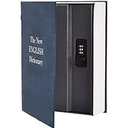 SELOME Book Locker Dictionary Safe – Hidden Stainless Steel Jewellery Box/Cash Locker for Home & Office | Secret Safe Storage (11x8x5.5 cm, Multicolour)-image-30