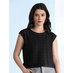 Selvia Edge Women Cap Sleeves Top-picture-21