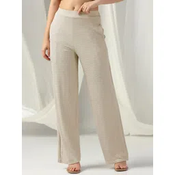 Selvia Edge Women Comfort Non Iron Wide Leg Trousers-picture-31