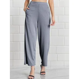 Selvia Edge Women High-Rise Wrinkle Free Trousers-picture-35