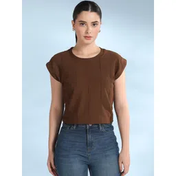 Selvia Edge Women Round Neck Crop Top-picture-23