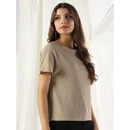 Selvia Edge Women Self Design Round Neck Top image 5