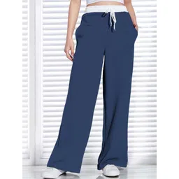 Selvia Edge Women Textured High-Rise Wrinkle Free Trousers-picture-16