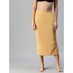 Selvia Beige Side Slit Saree Shapewear 180TK123-image-5