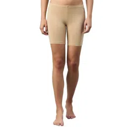 SELVIA Beige Sports Shorts-image-4