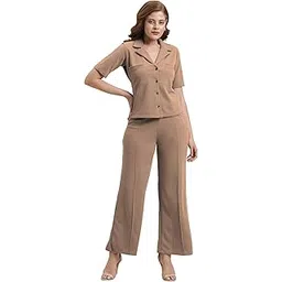 selvia Co-ords Set for Women|Lycra Shirt and Trouser Set|Casual Co-ords Set for Women|Two Piece Co-ord Set|Office Wear Co-ords Set-picture-35