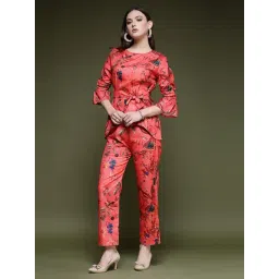 SELVIA Coral Printed Co-Ord Set-picture-32