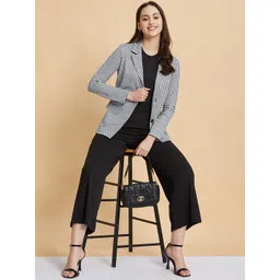 Selvia Women Checked Overcoat Coats-picture-25