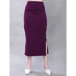 Selvia Women Purple Solid Saree Shapewear-picture-38
