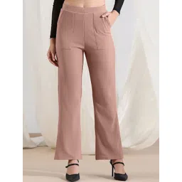 Selvia Women Relaxed Fit Mid-Rise Trousers-picture-20