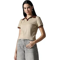 selvia Women's Trendy Ragular Fit Casual Western Top, Ribbed Lycra TN-Shirt for Woman Stylish.-picture-33