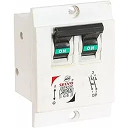 SELVO C-6A Double Pole Flush Mounted (Screw Mounted) Mini MCB (PACK OF 2)-picture-11
