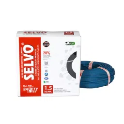 SELVO 1.5 Sq.mm 1 Core PVC Insulated Unsheathed Cables Blue (90 m)-picture-5