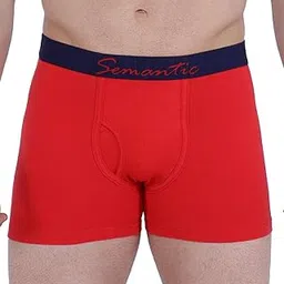 semantic Men's Cotton Trunks Non Itching Anti Chaffing Underwear with Front Fly-picture-13