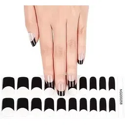 Semi Cured Gel Nail Strips - Pink Semi Cured Nail Wraps - Soft Self-Adhesive Gel Nail Stickers with 16PCS Nail File Stick - Long Lasting French Tip Stickers (258)-picture-41