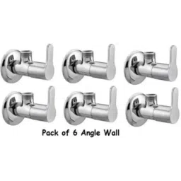 Senkiddpro Marc Stainless Steel Chrome Finish Wall Mounted Angle Cock (Pack of 6)-picture-45