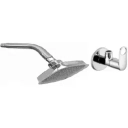 Senkiddpro Prime Stainless Steel Chrome Finish Wall Mounted Angle Cock with 4x4 inch Square Shower-picture-31