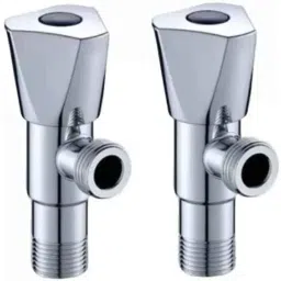 Senkiddpro Triangle Brass Chrome Finish Wall Mounted Angle Wall Cock (Pack of 2)-picture-44