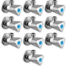 Senkiddpro Triangle Stainless Steel Chrome Finish Wall Mounted Angle Cock (Pack of 10)-picture-16
