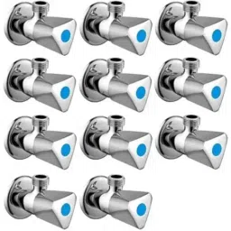 Senkiddpro Triangle Stainless Steel Chrome Finish Wall Mounted Angle Cock (Pack of 11)-picture-22