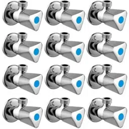 Senkiddpro Triangle Stainless Steel Chrome Finish Wall Mounted Angle Cock (Pack of 12)-picture-20