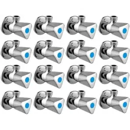 Senkiddpro Triangle Stainless Steel Chrome Finish Wall Mounted Angle Cock (Pack of 16)-picture-12