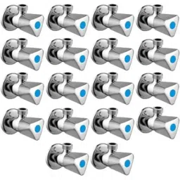 Senkiddpro Triangle Stainless Steel Chrome Finish Wall Mounted Angle Cock (Pack of 18)-picture-17