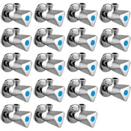 Senkiddpro Triangle Stainless Steel Chrome Finish Wall Mounted Angle Cock (Pack of 19)-picture-21