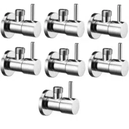 Senkiddpro Turbo Stainless Steel Chrome Finish Wall Mounted Angle Cock (Pack of 7)-picture-46