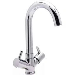 Senkiddpro Turbo Zinc Chrome Finish Deck Mounted Centre Hole Hot &a; Cold Basin Mixer-picture-21