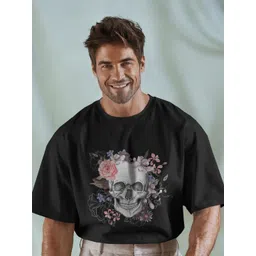 SENO TEX Men Graphic Printed Round Neck Cotton Oversized T-shirt-picture-32