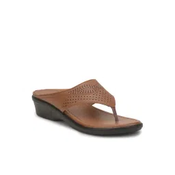 Senorita by Liberty Women's Tan Thong Wedges-picture-17