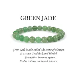 SENROAR Green Fabric Crystals Elasticated Bracelet-picture-17