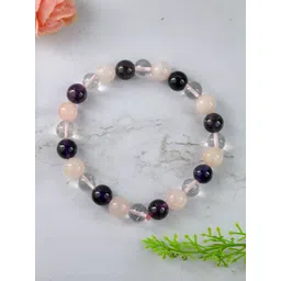 SENROAR Multi Fabric Crystals Elasticated Bracelet-picture-35