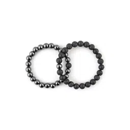 SENROAR Unisex Fabric Crystals Elasticated Handcrafted Couple Bracelet-picture-18